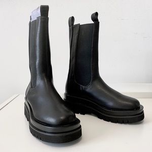 Public Desire Dope PU Chunky Sole Chelsea Boots